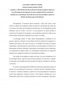 Funciones psíquicas superiores.