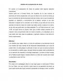 Análisis de la preparación de Jesús