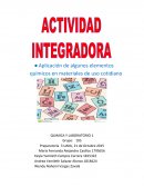 QUIMICA Y LABORATORIO 1