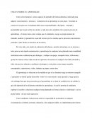 Ensayo sobre el aprendizaje.