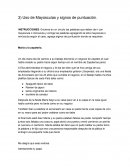 Uso de Mayúsculas y signos de puntuación