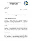 Análisis del discurso del comediante Luis Castillo, ubicado en el parque “El Ejido”