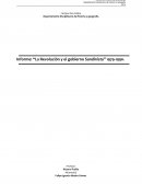 Informe: “La Revolución y el gobierno Sandinista” 1979-1990