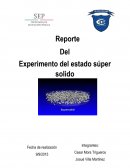 En este experimento daremos a conocer el estado súper sólido y porque Pasa de ¿Liquido ha Solido?