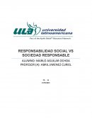 RESPONSABILIDAD SOCIAL VS SOCIEDAD RESPONSABLE