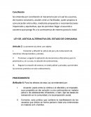 LEY DE JUSTICIA ALTERNATIVA DEL ESTADO DE CHIHUAHUA