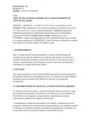 Contestación de demanda de beneficios sociales