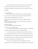 La teoría fenomenológica