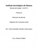 Practica 5 Resumen de película. Diagrama de 2 procesos actual