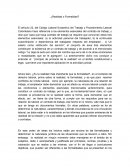 ¿Realidad o formalidad?