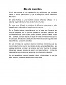 El día de muertos es una celebración muy importante que proviene desde la época prehispánica