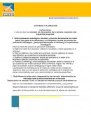Actividad Planeación estratégica