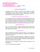 Cuál es mi origen?¿Qué me sostiene en la vida?