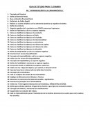 GUIA DE ESTUDIO PARA EL EXAMEN DE ¨INTRODUCCIÓN A LA CRIMINALÍSTICA¨