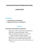 LABORATORIO ACTIVIDADES