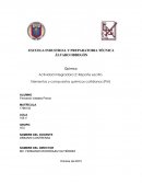 Quimica. Actividad integradora 2: Reporte escrito. Elementos y compuestos químicos cotidianos (PIA)