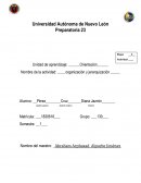 Orientacion, organización y jerarquización