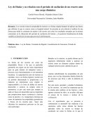 Ley de Hooke y su relación con el período de oscilación de un resorte ante una carga dinámica