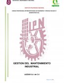 Gestion del mantenimiento industrial