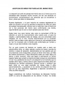 Adopcion de niños por parejas del mismo sexo