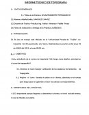 INFORME TECNICO DE TOPOGRAFIA
