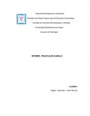 INFORME. PRACTICA DE CLINICA II