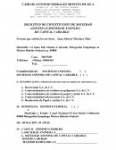 SOLICITUD DE CONSTITUCION DE SOCIEDAD
