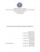 Medicina Tradicional y Popular