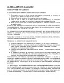 EL TESTAMENTO Y EL LEGADO