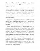 La Práctica del Estudio y la Planificación del Tiempo y el Ambiente Físico