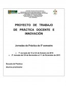 PROPÓSITO DEL PROYECTO DE TRABAJO