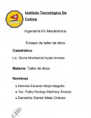 Ensayo de taller de ética