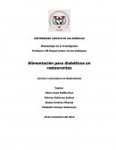 Investigacion de gastronomia Diabetes