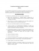 La importancia del trabajo en equipo en la empresa