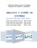 PROYECTO: “ANALISIS Y DISEÑO DE APLICACION WEB”