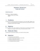 Actividades de memoria descriptiva.