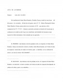 Acta de acuerdos: Resolución de conflictos