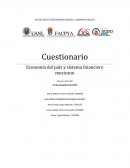 Economía del país y sistema financiero mexicano