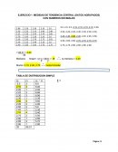 MEDIDAS DE TENDENCIA CENTRAL (DATOS AGRUPADOS) CON NUMEROS DECIMALES