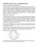 RESUMEN CAPITULO III LA ADMINISTRACIÓN. Concepto y característica de la administración
