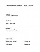 TRABAJO: Fabricación de un Tanque