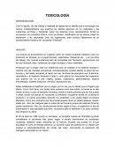 TOXICOLOGÍA INTRODUCCION