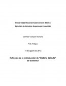 Reflexión de la introducción de “Historia del Arte” de Gombrich