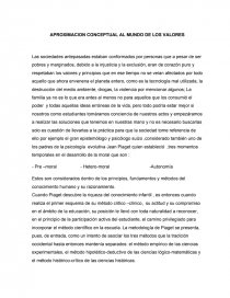APROXIMACION CONCEPTUAL AL MUNDO DE LOS VALORES.. Página 1