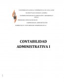 CONTABILIDAD ADMINISTRATIVA I