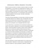 DESIGUALDAD, POBREZA, INEQUIDAD Y EXCLUSIÓN EN LA SOCIEDAD