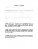 Cuestionario sobre Accidente laboral