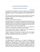 Los cuatro pilares de la educación