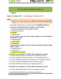 Responder según lo solicitado en cada pregunta.. Página 1
