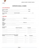 Entrevista psicológica inicial